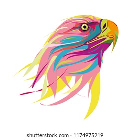 colorful eagle illustration