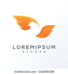 Colorful eagle logo and icon ready to use