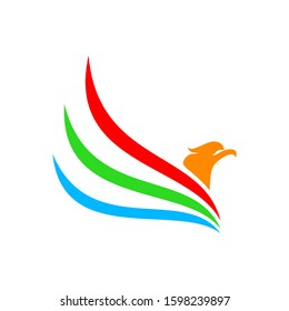 Colorful Eagle Logo Template Design Vector, Creative Eagle Logo concept