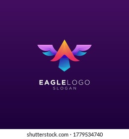 Colorful Eagle logo, Vector Design