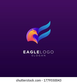 Colorful Eagle logo, Vector Design