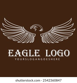 Colorful Eagle Vector Logo Design 