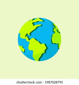 Arte vectorial de la tierra colorida