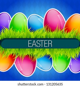 colorful easter background design illustration