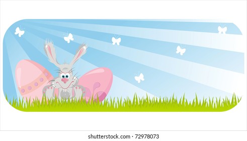 colorful easter banner