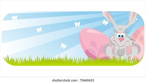 colorful easter banner