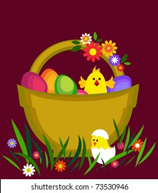 colorful Easter card