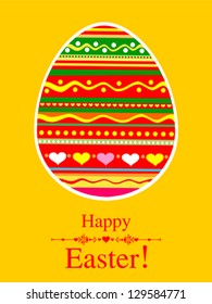Colorful Easter card. Vector Illustration