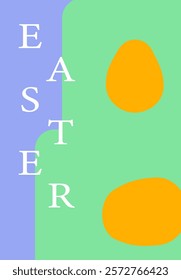 Colorful easter celebration design for holiday posters.