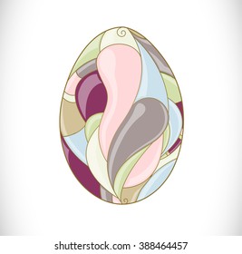 Colorful easter egg. 