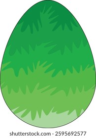A colorful Easter egg featuring vibrant color and hand drawn patterns. Perfect for Easter-themed designs, greeting cards, spring decorations, and holiday artwork. High-quality vector illustration.