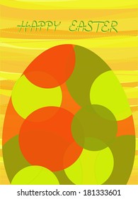 colorful easter egg illustration vector