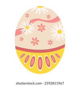 Colorful Easter Egg Illustrations with Patterns, Bunnies, and Flowers