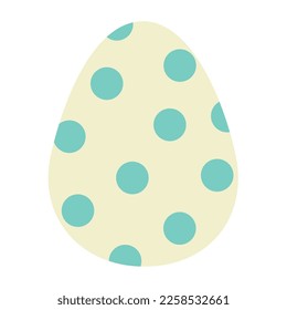 Colorful easter egg isolated on white background