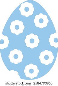 Colorful Easter egg on transparent background. Easater egg vector illustration