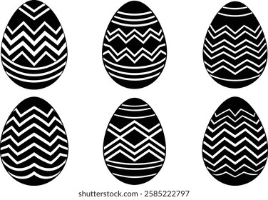 colorful Easter egg on white background