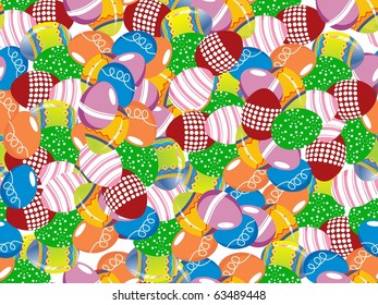 colorful easter egg pattern background, illustration