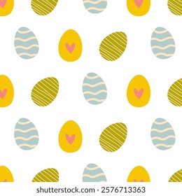 A Colorful Easter Egg Pattern That Is Perfectly Suitable for Vibrant Spring Designs