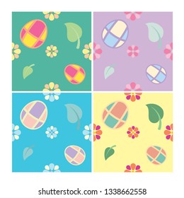 Colorful Easter egg Seamless