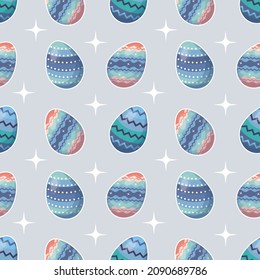 colorful easter egg seamless vector 