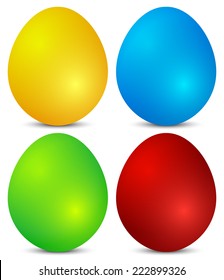 Colorful easter eggs