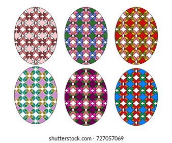 Colorful easter eggs.