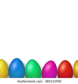 Colorful easter eggs, Background with easter eggs.