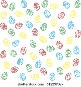 Colorful Easter eggs background