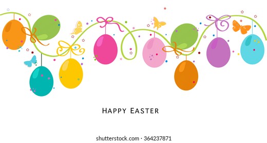 easter border images stock photos vectors shutterstock https www shutterstock com image vector colorful easter eggs border design vector 364237871