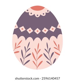 Colorful Easter eggs with bunny, chick, and floral designs