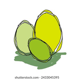 Colorful Easter Eggs: Cheerful Easter Decoration 