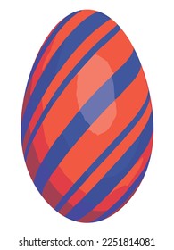 Colorful easter eggs illustration material