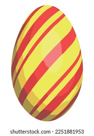 Colorful easter eggs illustration material