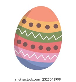 coloridos huevos de Pascua sobre fondo blanco