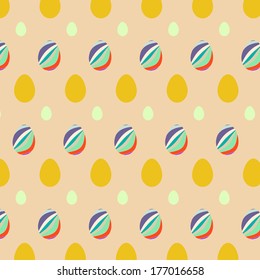 Colorful easter eggs pattern