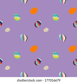 Colorful easter eggs pattern