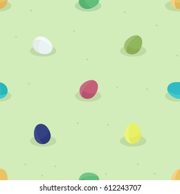 Colorful Easter eggs -  vector background