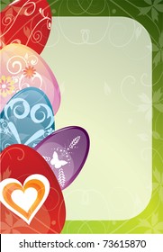 colorful Easter eggs,vector
