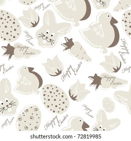 Colorful easter seamless pattern background