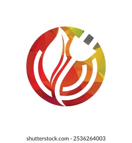 Colorful Eco-Friendly Energy Logo Design Illustration