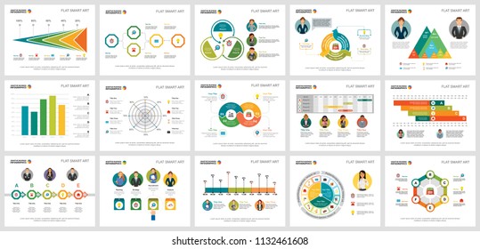 Colorful Research Planning Infographic Charts Set Stock Vector (Royalty ...