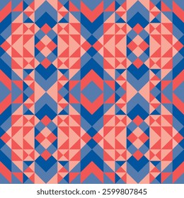 Colorful and editable abstract background with seamless geometric patterns inspired by vintage and traditional Latin American motifs with a modern aspect. #sstkBackgrounds