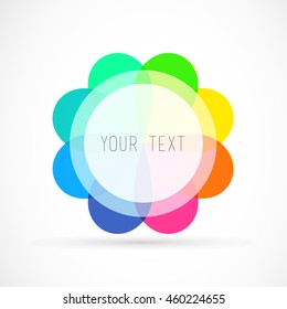 Colorful Editable Badge With Your Text