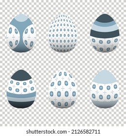 Farbiges Ei-Design Zur Feier des Ostertages. Vektorgrafik Eps10