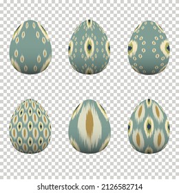 Diseño colorido de huevos En celebración del Día de Pascua. Ilustración vectorial Eps10
