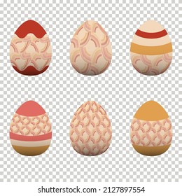 Colorful egg design In celebration of Easter Day. Vector illustration Eps10