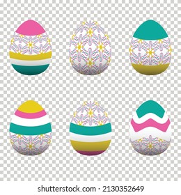Colorful egg design In celebration of Easter Day. Vector illustration Eps10