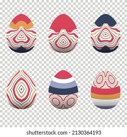 Colorful egg design In celebration of Easter Day. Vector illustration Eps10