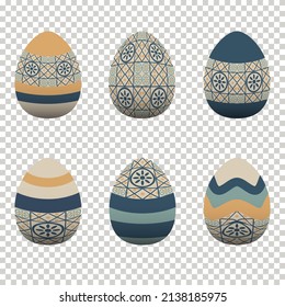 Colorful egg design In celebration of Easter Day. Vector illustration Eps10