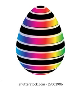 Colorful egg vector illustration